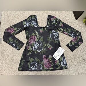 Scoop Back Long Sleeve Garden Party